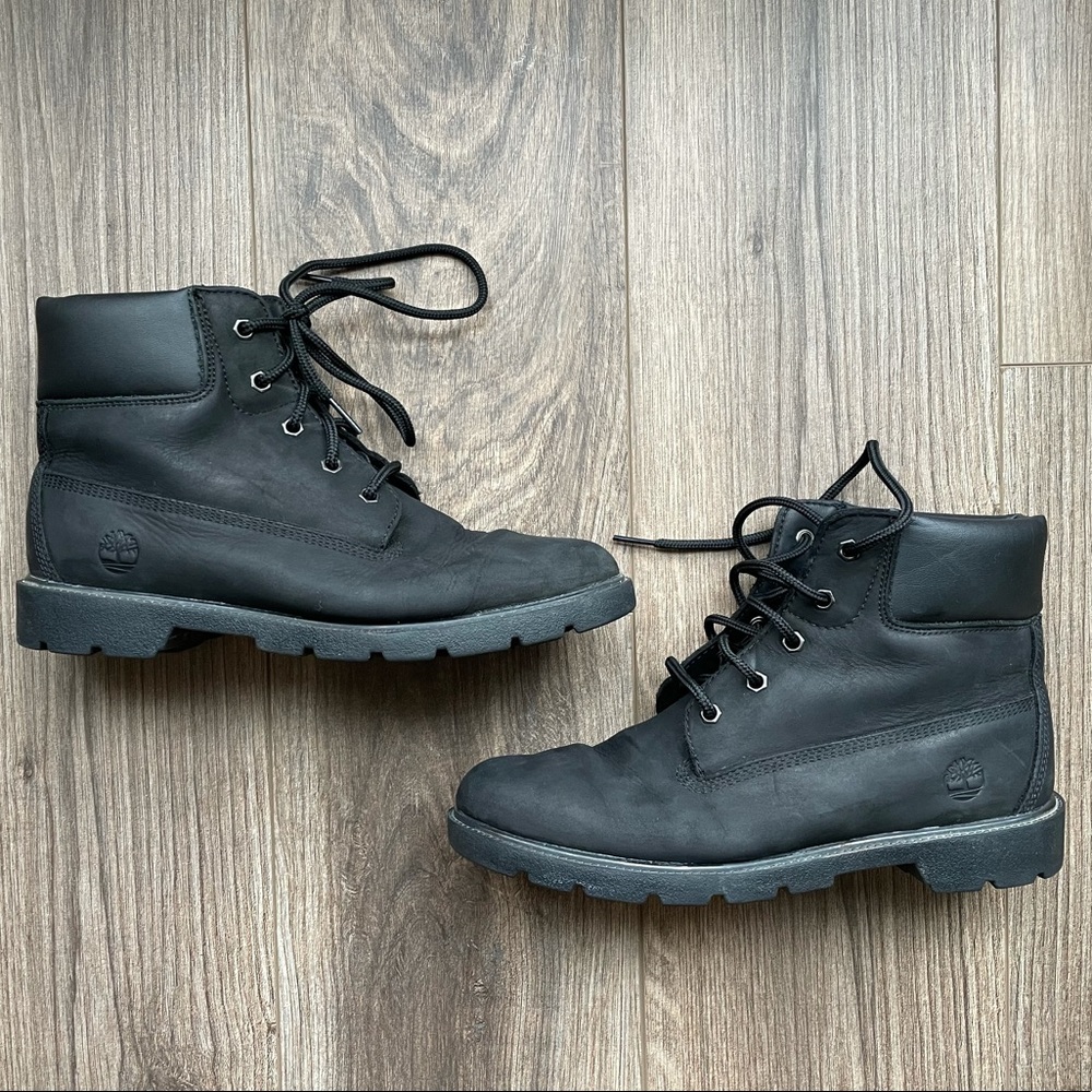 TIMBERLAND Black Suede Premium Boots